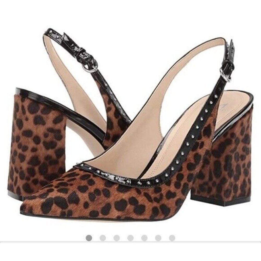 Marc Fisher BNWT "Joily" slingback pump women NEW  animal print